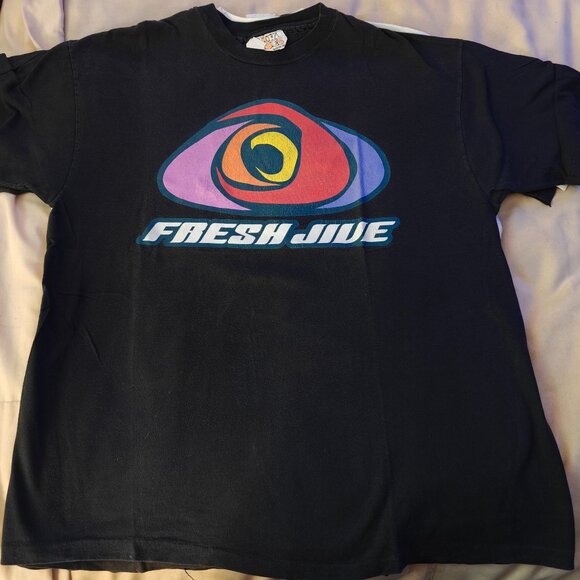 Raw Vibes (Fresh Jive Manufacturing) 90's Rave Era Vintage T-Shirt Size X-Large